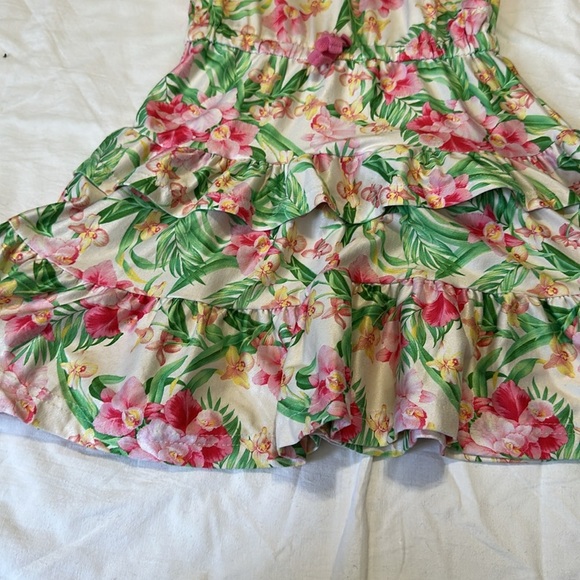 Tommy Bahama Floral Kids Dress ruffle bottom Size 4T - Picture 3 of 7